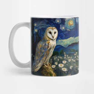 Owl Blue Painting Blue Wonderland Mug